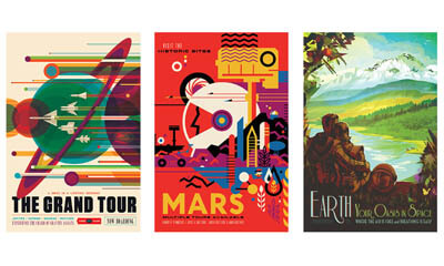 Free NASA Vintage-inspired Travel Posters