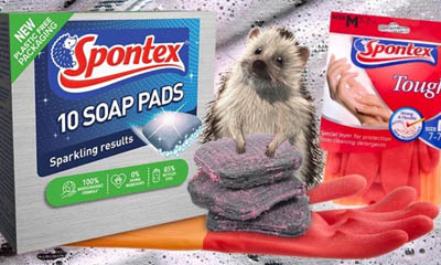 Free Spontex Soap Pads & Tough Gloves