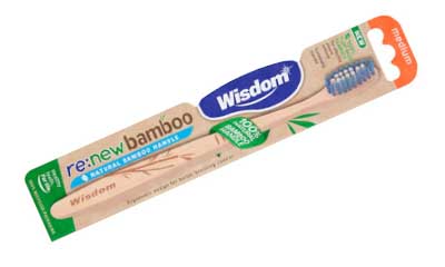 Free Wisdom re:new bamboo toothbrushes