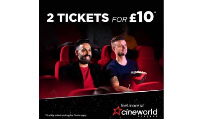 2 Cinema tickets for £10