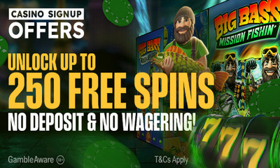 Unlock up to 250 Free Spins