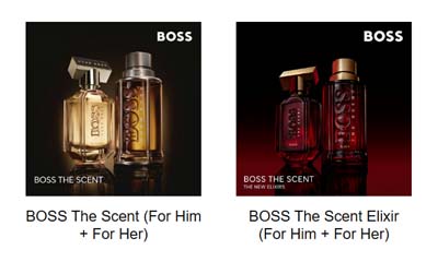 Free BOSS 'The Scent' Him or Her Perfumes