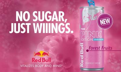 Free Can of Red Bull Pink Sugar Free