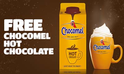 Free Chocomel Creamy Hot Chocolate Carton