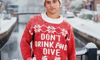 Free Malibu Don't Drink and Dive Christmas Jumper