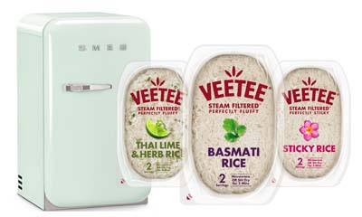 Free Mini Fridge Stocked with Veetee Rice Meals