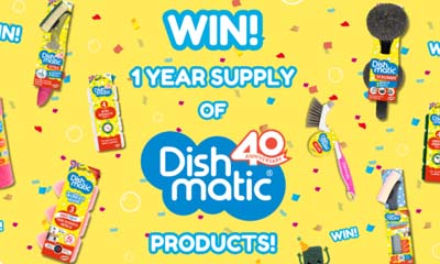 Win a 1 Year's Supply of Dishmatic Cleaning Products