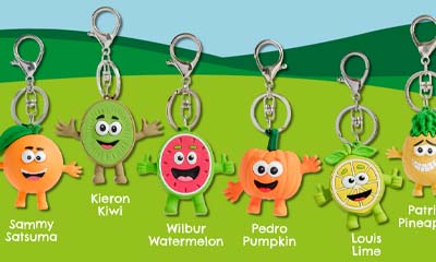 Free Fruities and Veggies Keyring