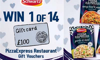 Free £100 PizzaExpress Gift Voucher