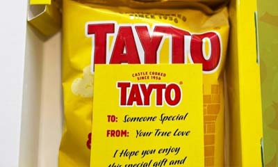 Free Tayto Cheese and Onion Crisps Pack